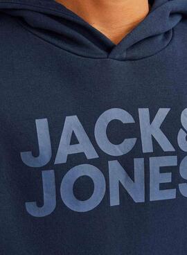 Sweat-shirt Jack and Jones Corp logo marine pour enfant