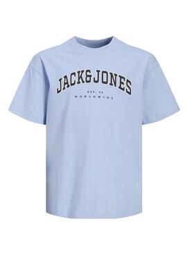 T-shirt Jack and Jones Caleb bleue pour enfant