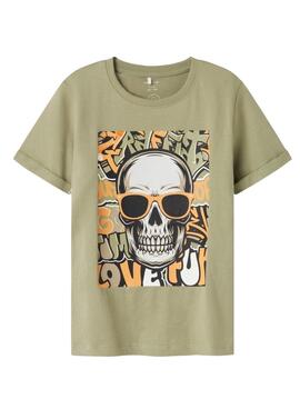 T-shirt Name It Tantan verte pour garçon