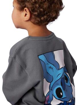 Sweatshirt Name It Jeps Stitch gris pour garçon