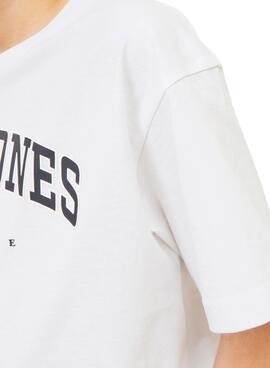 T-shirt Jack and Jones Caleb blanc pour enfant