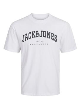 T-shirt Jack and Jones Caleb blanc pour enfant