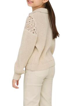 Maillot seul Meryl beige pour fille