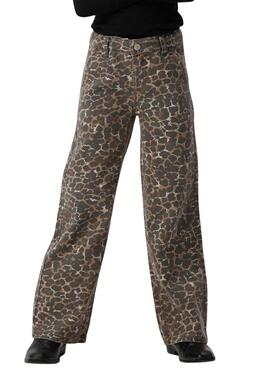 Pantalons Name It Rose Leopardo pour fille.