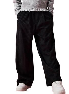 Pantalon large Name It Tengrun noir pour fille