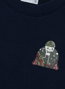 Sweatshirt Name It Tofigo marine pour garçon