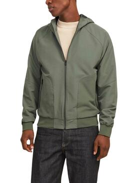 Veste Jack and Jones Eaxon verte pour homme