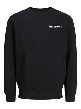 Sweat à capuche Jack and Jones Hawaii noir pour homme