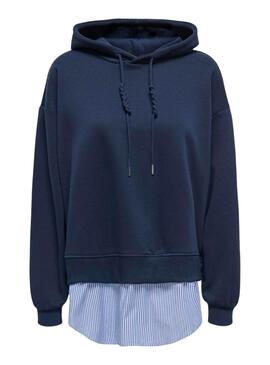 Sweat-shirt Only Isabel marine pour femme