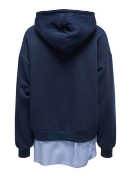 Sweat-shirt Only Isabel marine pour femme