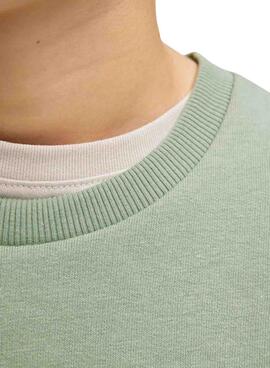 Sweat à capuche Jack and Jones Simon vert pour enfant