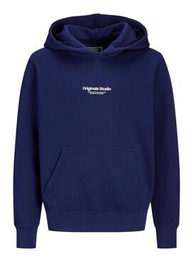 Sweatshirt Jack and Jones Vesterbro bleu pour enfant