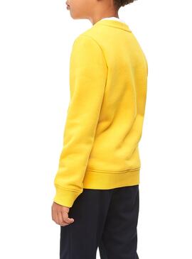 Sweat Calvin Klein Triple Logo Jaune Enfante