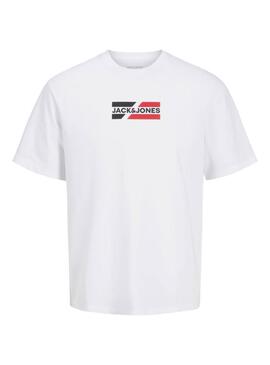 T-shirt Jack and Jones Corp blanc pour homme.