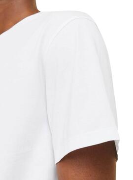 T-shirt Jack and Jones Corp blanc pour homme.