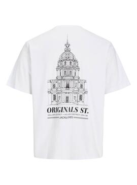 T-shirt Jack and Jones Urban blanc pour homme