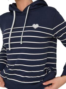 Sweat-shirt Only Ladelle bleu marine pour femme