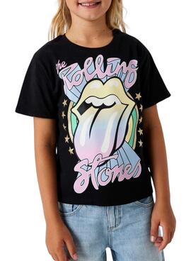 T-shirt Name It Dysa Rollings noire pour fille