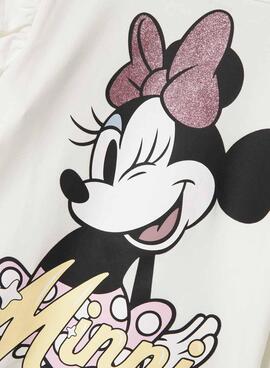 T-shirt Name It Desire Minnie blanche pour fille