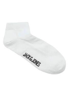 Paquet de chaussettes Jack and Jones Clouis blanches pour homme