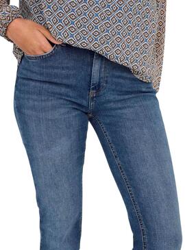 Pantalon en denim Only Blush flare medio para mujer