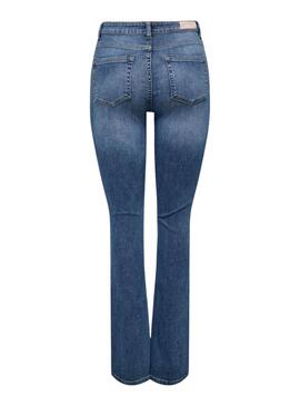 Pantalon en denim Only Blush flare medio para mujer