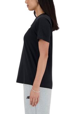 T-shirt New Balance Essential noir pour femme