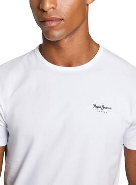 T-shirt Pepe Jeans Original Basic blanc pour homme