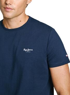 T-shirt Pepe Jeans Original Basic marine pour homme