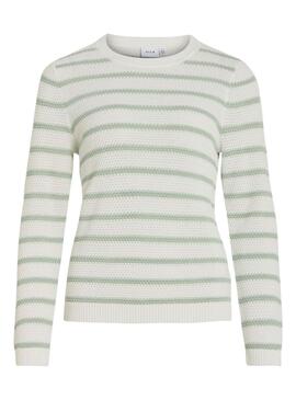 Maillot Vila Vidalo blanc et vert pour femme