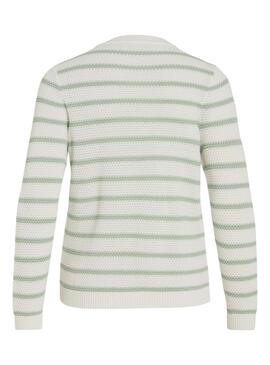 Maillot Vila Vidalo blanc et vert pour femme