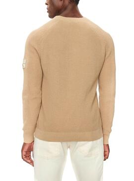 Pull Calvin Klein Jeans Easy beige pour homme