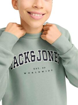 Sweatshirt Jack and Jones Caleb vert pour homme