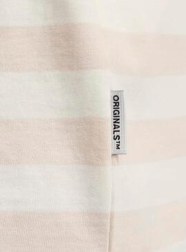 T-shirt Jack and Jones Vesterbro beige pour enfant