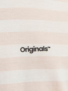 T-shirt Jack and Jones Vesterbro beige pour enfant