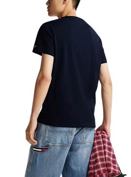 T-shirt Tommy Jeans Entry Graphic marine pour homme