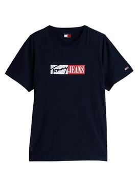 T-shirt Tommy Jeans Entry Graphic marine pour homme