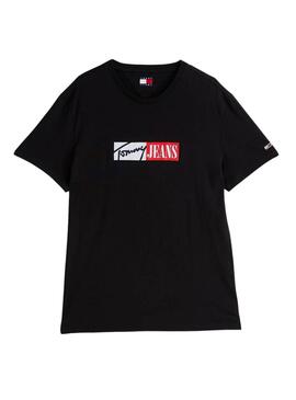 T-shirt Tommy Jeans Entry Graphic noir pour homme