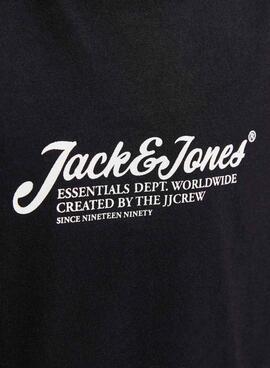 T-shirt Jack and Jones Beau noir pour enfant