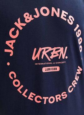 T-shirt Jack and Jones Simon marine pour enfant