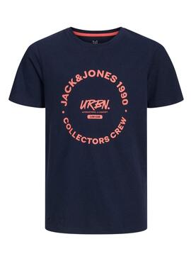 T-shirt Jack and Jones Simon marine pour enfant