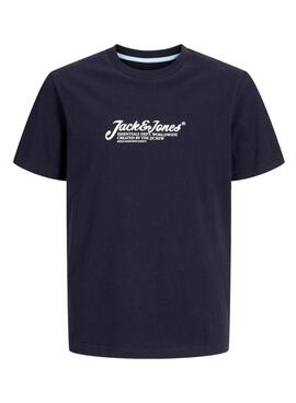 T-shirt Jack and Jones Beau marine pour enfant