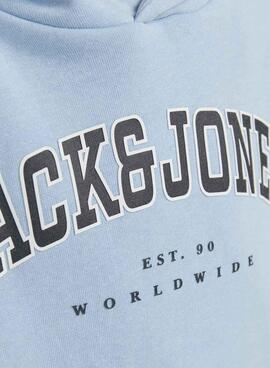 Sweatshirt Jack and Jones Caleb bleu pour enfant.