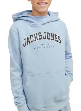Sweatshirt Jack and Jones Caleb bleu pour enfant.