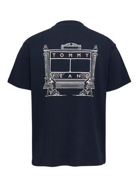 T-shirt Tommy Jeans Novelty marine pour homme