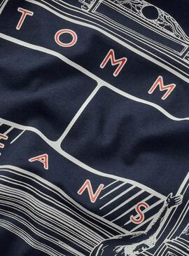 T-shirt Tommy Jeans Novelty marine pour homme