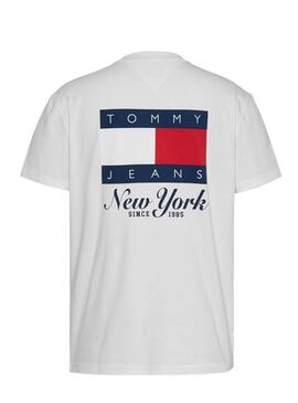 Maillot Tommy Jeans Heritage blanc pour homme