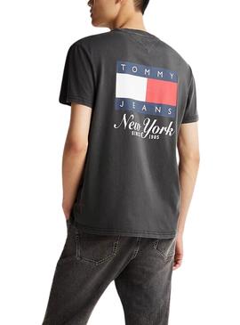 T-shirt Tommy Jeans Heritage noir pour homme