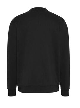 Sweat à capuche Tommy Jeans Reg Entry noir pour homme.