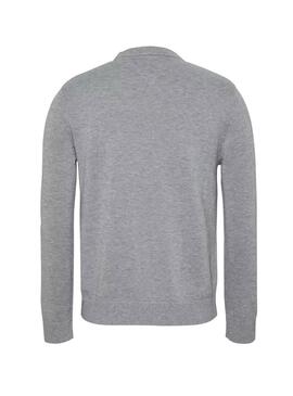 Maillot Tommy Jeans Linear gris pour homme